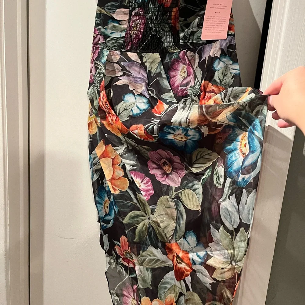 BHLDN Isabella Strapless Sweetheart High-low Midi Dress - Picture 4 of 6